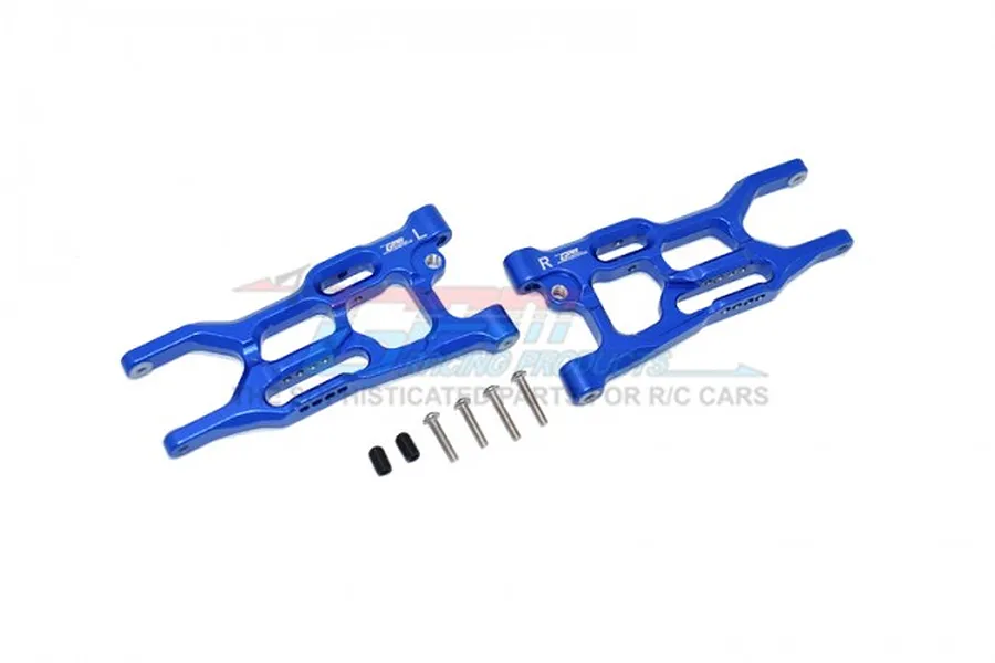 GPM Blue Aluminium Rear Lower Suspension Arms 2Pcs w/ Hardware image 59941