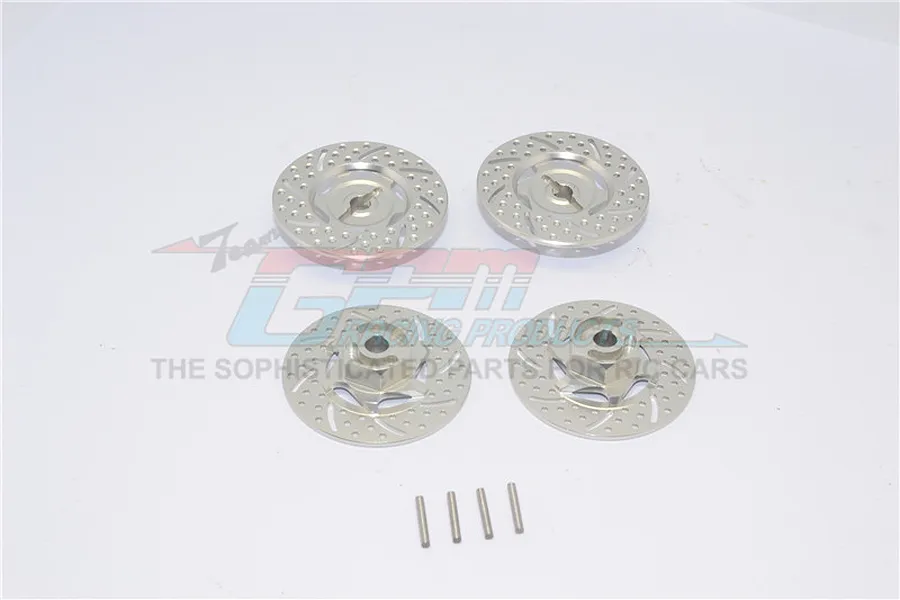 GPM Silver Aluminium Brake Disc Hex Adapters 4Pcs image 59943