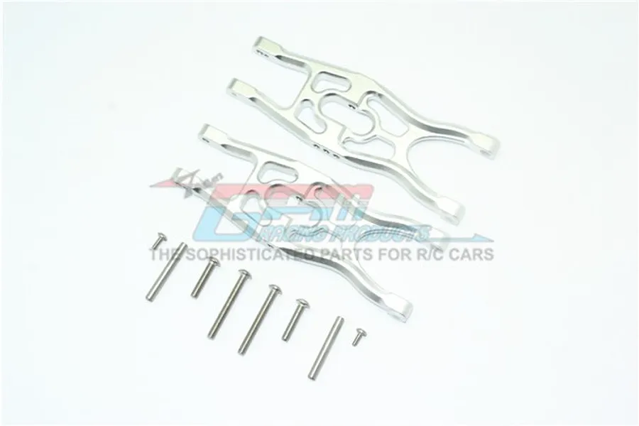 GPM Silver Aluminium Front/Rear Lower Suspension Arms 2Pcs image 59951