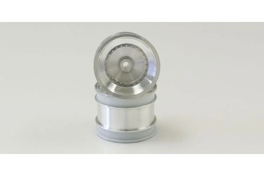 Kyosho 1.7&amp;quot; Shiny Chrome Rear Rims 2Pcs image 60037