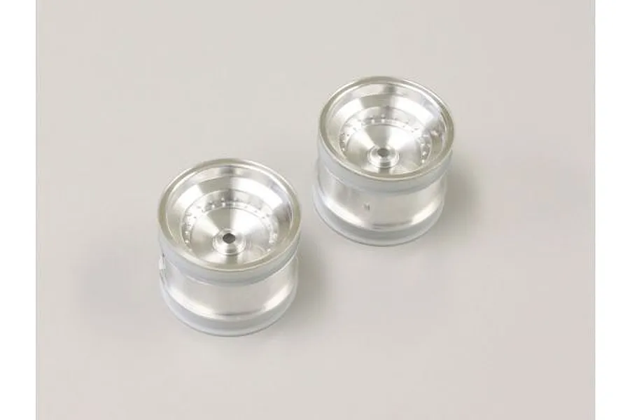 Kyosho 1.7&amp;quot; Shiny Chrome Rear Rims 2Pcs image 60038