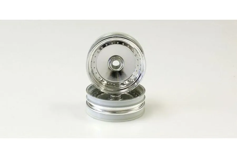 Kyosho 2.0&amp;quot; Shiny Chrome Front Rims 2Pcs image 60042