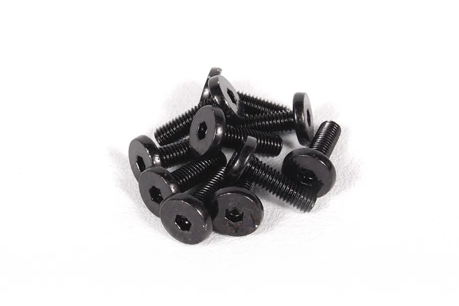 Axial 3x10mm Fine Thread Countersunk Head Screws 10Pcs image 6009