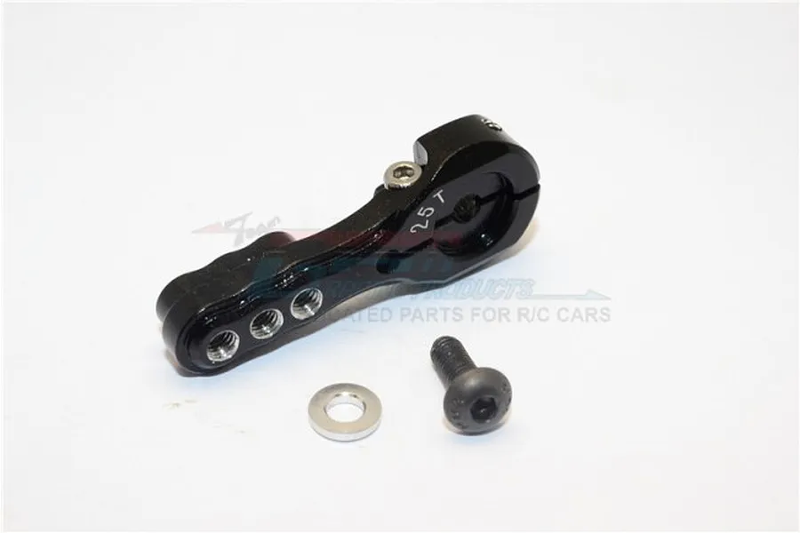 GPM Black Aluminium 23T Servo Horn image 1