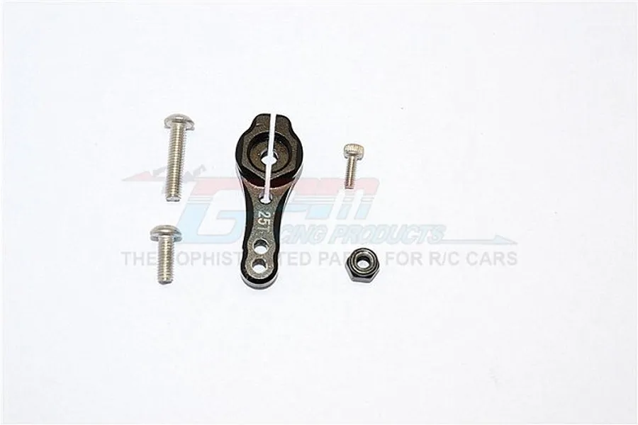 GPM Black Aluminium 25T Servo Horn image 1