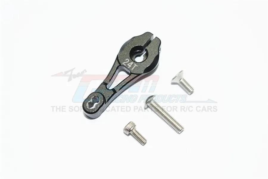 GPM Black Aluminium 24T Servo Horn image 60087