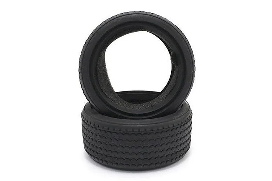Kyosho 2.0&amp;quot; Medium Compound Vintage Touring Car Tyres w/ Foam Inserts 2Pcs image 60131