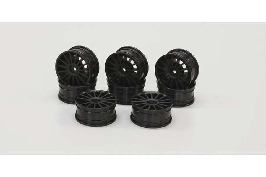 Kyosho Aero 24 - 15 Spoke Rims - Black 8Pcs image 60146