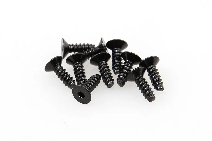 Axial 2.6x8mm Coarse Thread Countersunk Head Screws 10Pcs image 6016