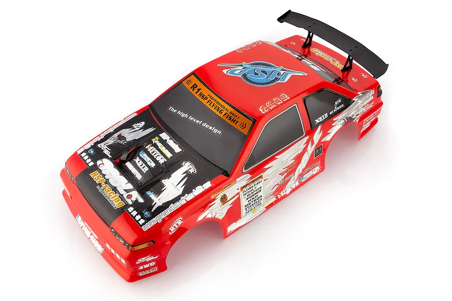 HSP 1/10 On Road Red Painted Body Shell image 60220
