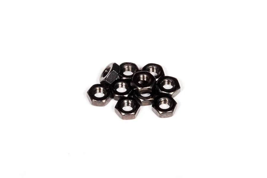 Axial 3mm Black Steel Thin Nuts 10Pcs image 6029