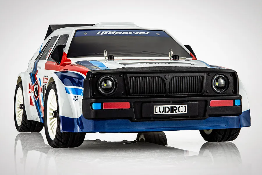 UDI Rally RC Drift Car Electric Brushless 4WD 1/16 Scale RTR - White image 60296