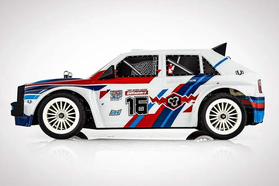 UDI Rally RC Drift Car Electric Brushless 4WD 1/16 Scale RTR - White image 60297