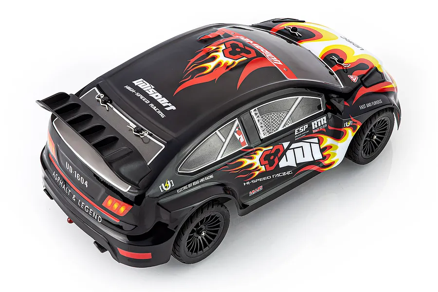 UDI Rally RC Drift Car Electric 4WD 1/16 Scale RTR - Black image 60315