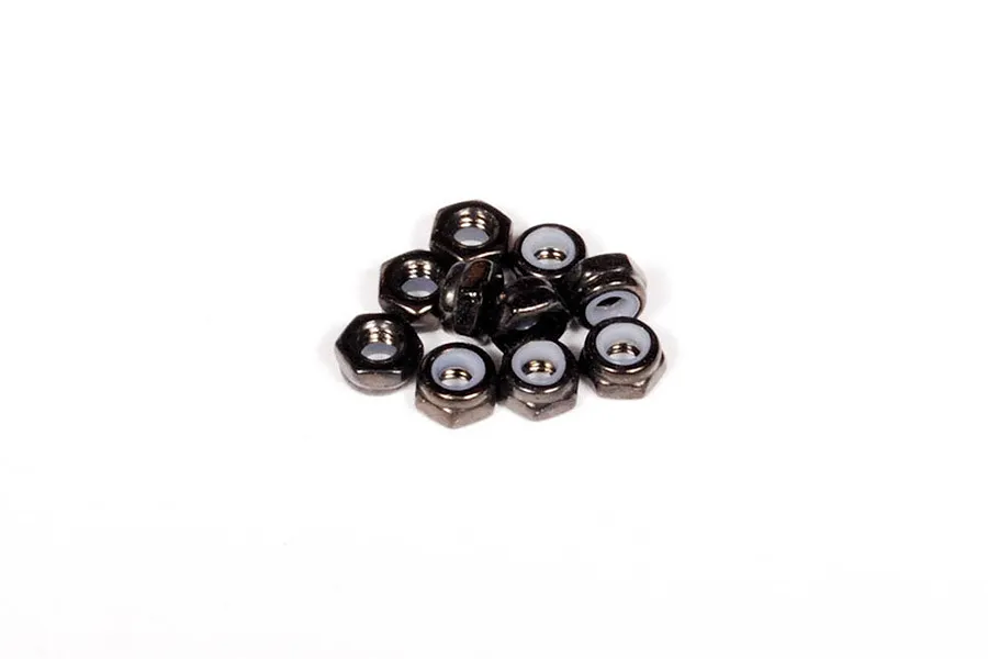 Axial 3mm Black Steel Thin Nyloc Nuts 10Pcs image 6033