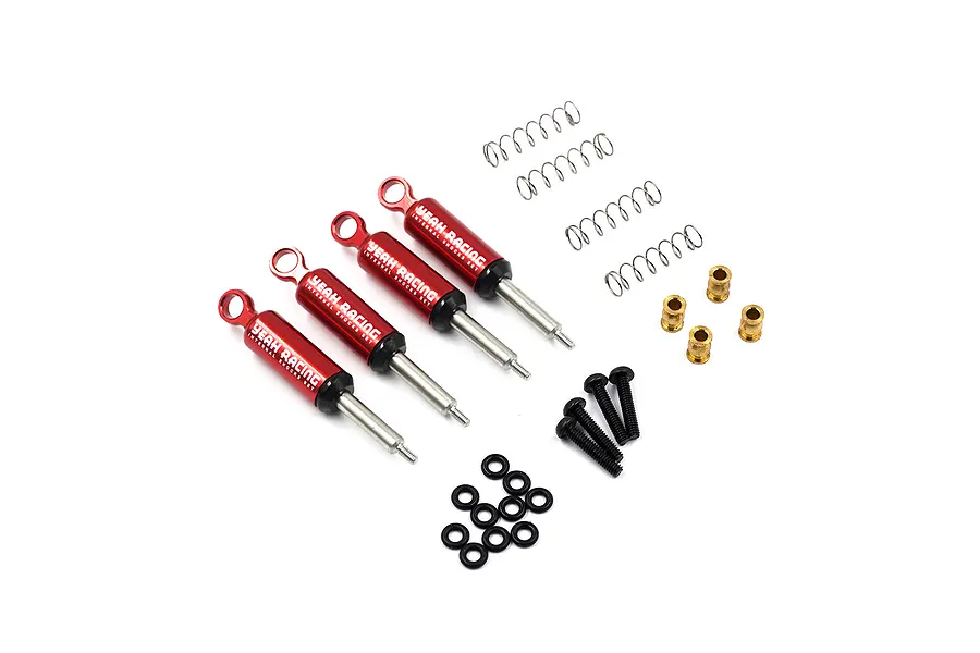 Yeah Racing Aluminium Internal Shocks Set - Red image 60354