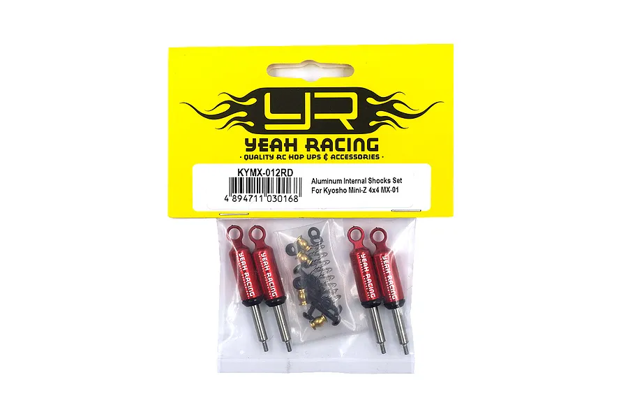 Yeah Racing Aluminium Internal Shocks Set - Red image 60355
