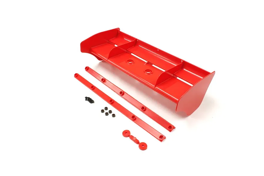 Kyosho 210mm Rear Wing Set - Fluro Red image 60389