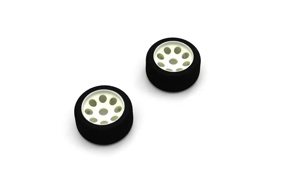 Kyosho Front Foam Tyres w/ White Rims 2Pcs image 60392