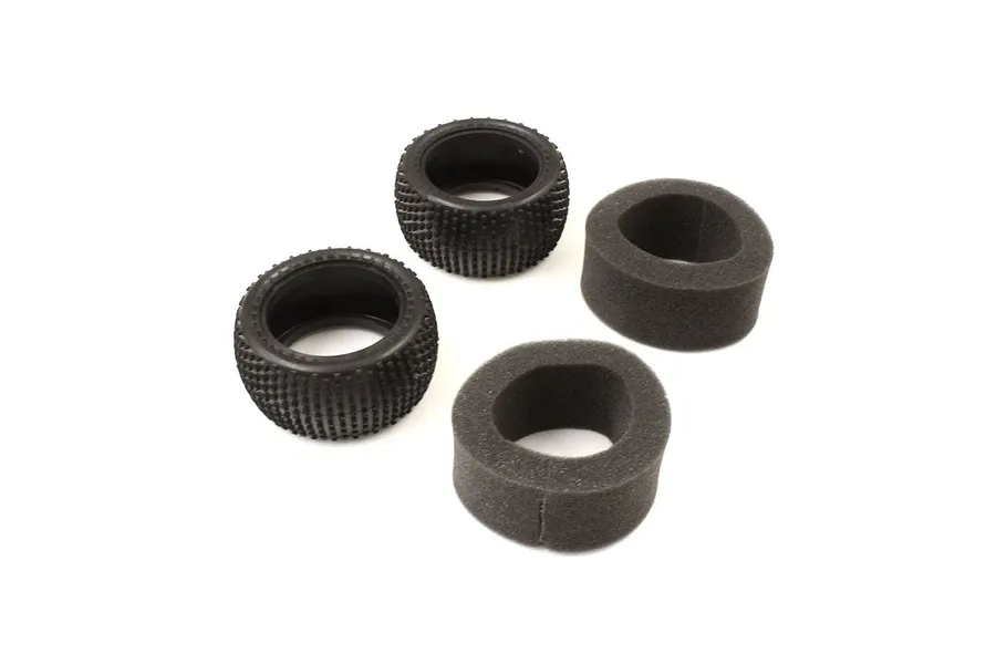 Kyosho 3.2&amp;quot; Soft Compound Rear Tyres w/ Inserts 2Pcs image 60395