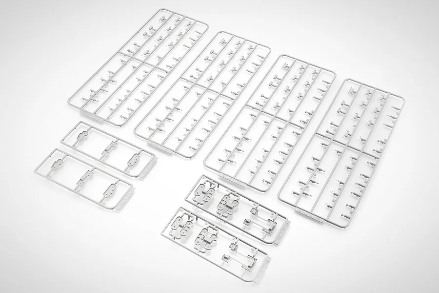 Fujimi 1/700 IJN Single High Angle Gun &amp;amp; Single Machine Gun Armed Parts Set (G-up No61) Scaled Plastic Model Kit image 60439