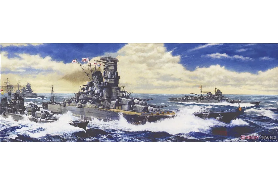 Fujimi 1/700 IJN Yamato &amp;quot;The Battle of Reite Coast&amp;quot; Battleship Scaled Plastic Model Kit image 1