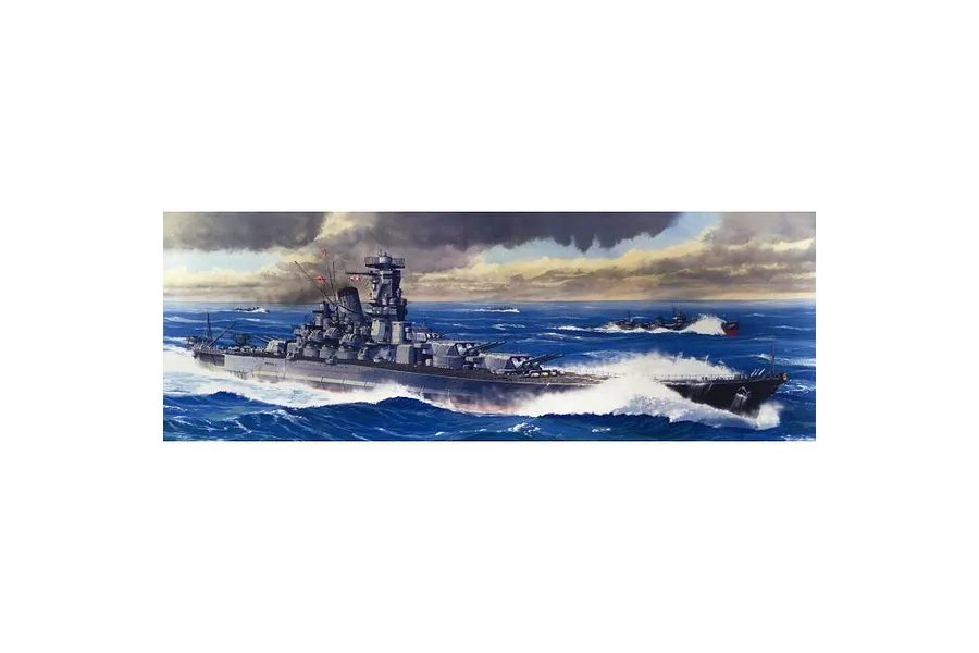 Fujimi 1/700 IJN Musashi &amp;quot;The Battle of Reite Coast&amp;quot; Battleship Scaled Plastic Model Kit image 60538