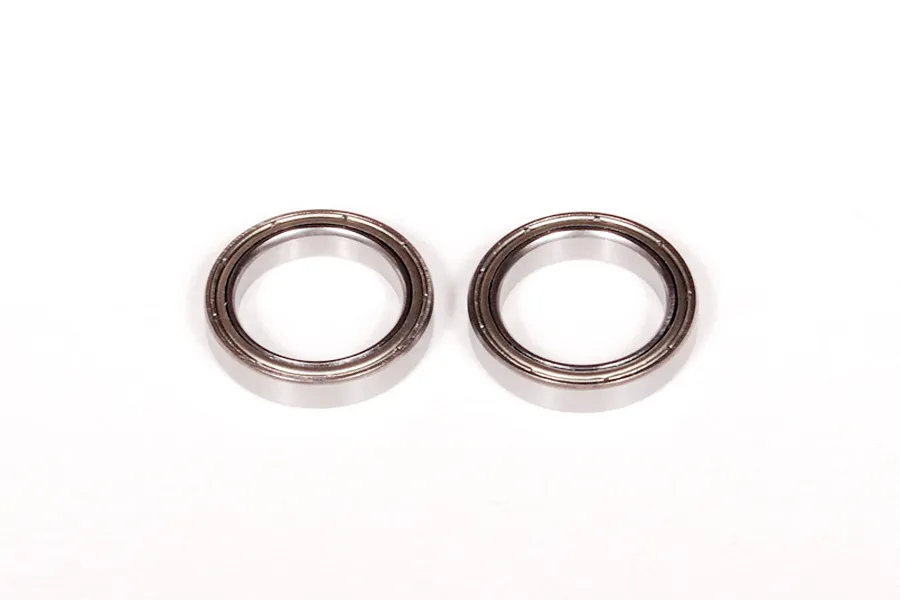 Axial 15x21x4mm Metal Shielded Ball Bearings 2Pcs image 6057