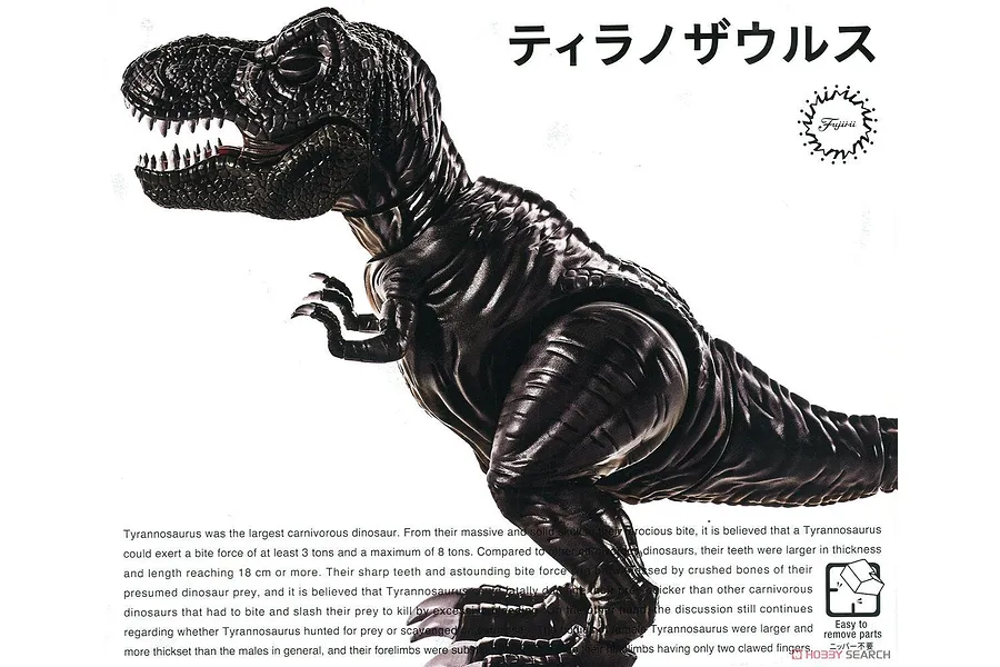Fujimi Tyrannosaurus Dinosaur Edition (FI No.1) Scaled Plastic Model Kit image 60603