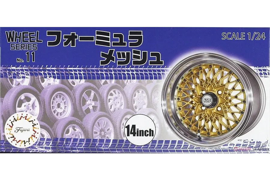 Fujimi 1/24 Volk Mesh 14inch Rims Scaled Plastic Model Kit image 60666