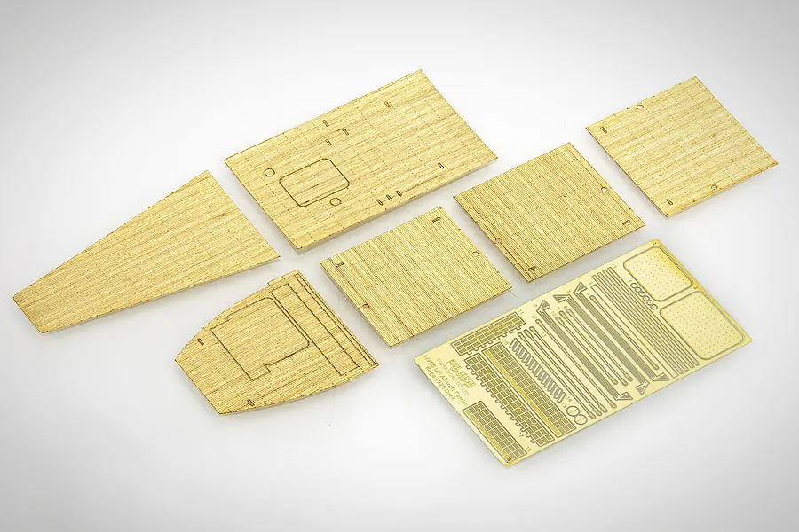 Fujimi 1/700 Wood Deck Seal for IJN Kaga Aircraft Carrier Triple Flight Deck Detail Up Set image 60683