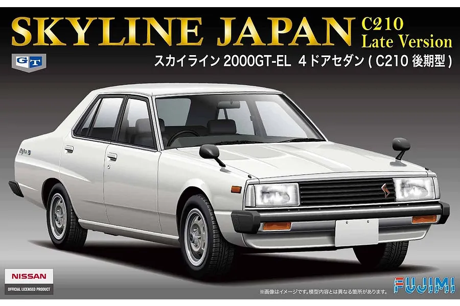 Fujimi 1/24 Nissan Skyline 4Door Sedan 2000 GT-E-L (C210 Later) Scaled Plastic Model Kit image 1