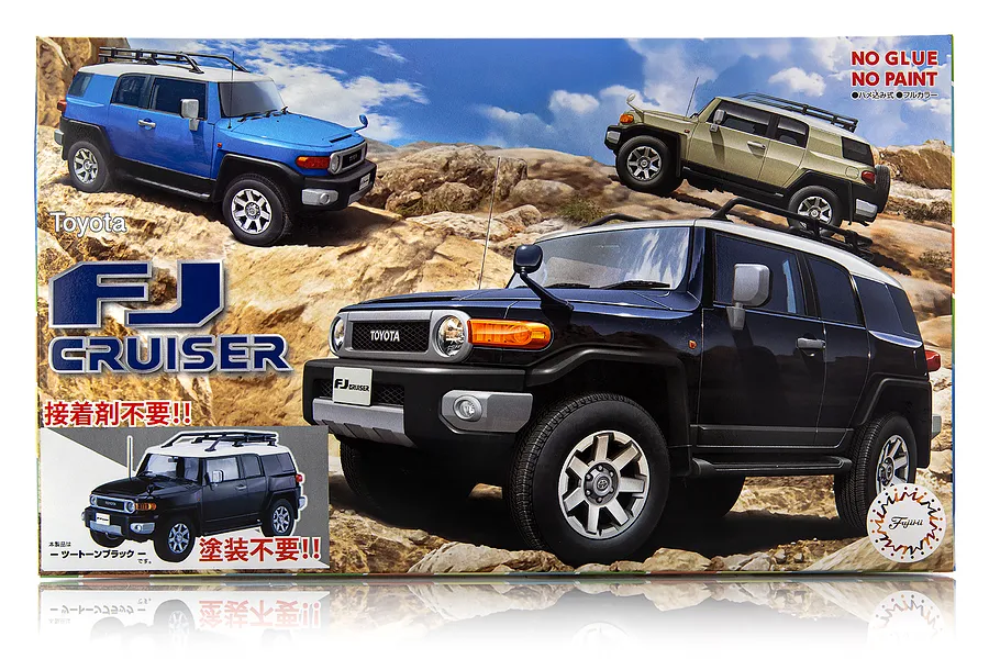 Fujimi 1/24 Toyota FJ Cruiser Scaled Plastic Model Kit - Two-tone Black image 60805