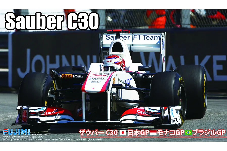 Fujimi 1/20 Sauber C30 (Japan, Monaco, Brazil GP) F1 Scaled Plastic Model Kit image 60825