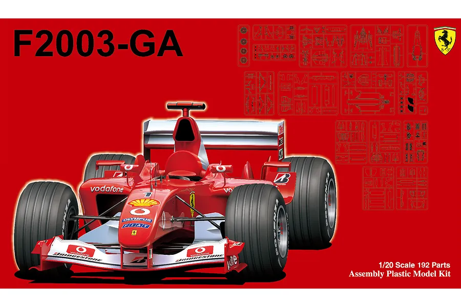 Fujimi 1/20 Ferrari F2003-GA (Japan, Italy, Monaco, Spainish GP) F1 Scaled Plastic Model Kit image 60826