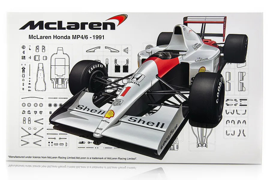 Fujimi 1/20 1991 McLaren Honda MP4/6 (Japan GP/San Marino GP/Brazil GP Liveries) F1 Scaled Plastic Model Kit image 60828
