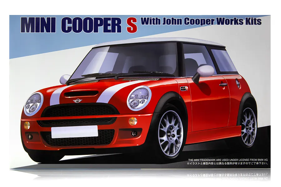 Fujimi 1/24 Mini Cooper S John Cooper Works Scaled Plastic Model Kit image 60836