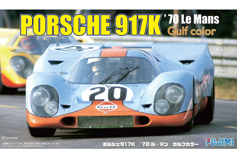 Fujimi 1/24 1970 Porsche 917K Le Mans Gulf Livery Scaled Plastic Model Kit image 60859
