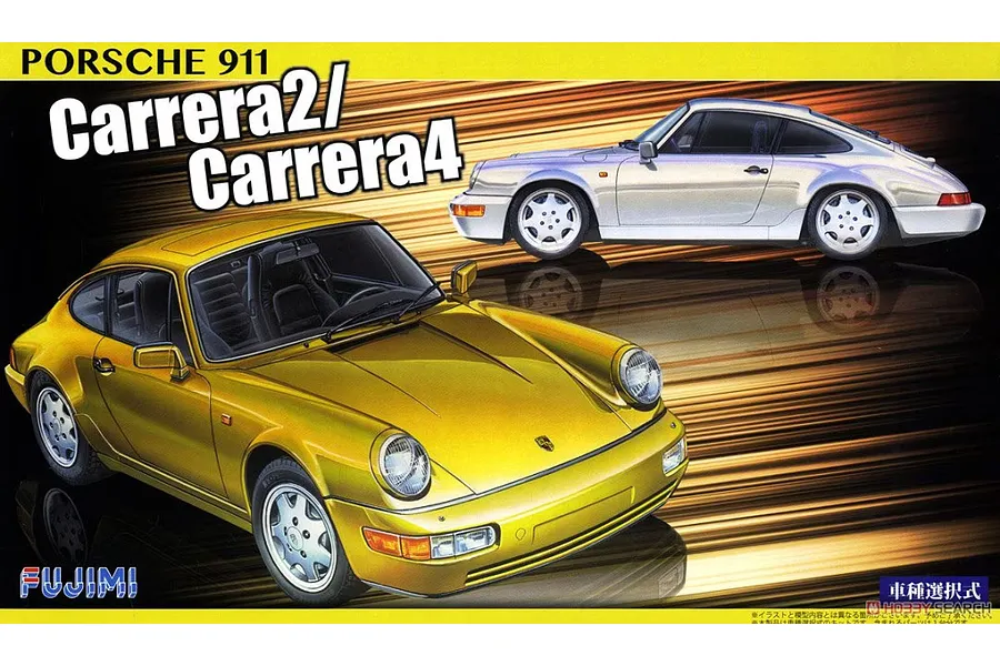 Fujimi 1/24 Porsche 911 Carrera 2/Carrera 4 Scaled Plastic Model Kit image 1
