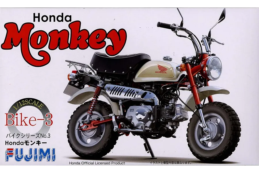 Fujimi 1/12 Honda Monkey (Bike-No3) Scaled Plastic Model Kit image 60884
