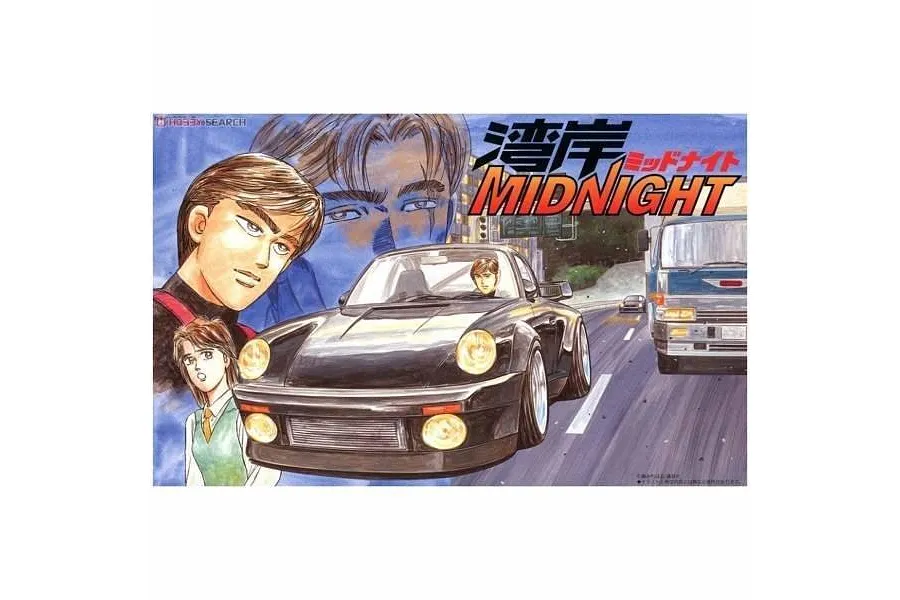 Fujimi 1/24 Wangan Midnight Porsche 911 Turbo Black Bird (WM-2) Scaled Plastic Model Kit image 60900