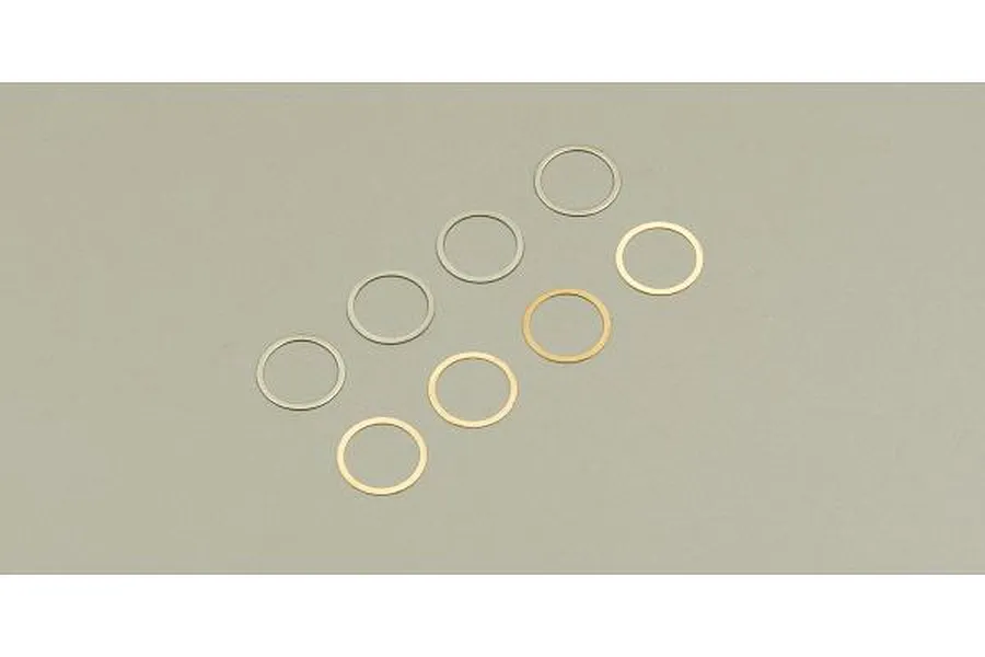 Kyosho 10x12x0.1mm &amp;amp; 0.2mm Shims 8Pcs image 60971