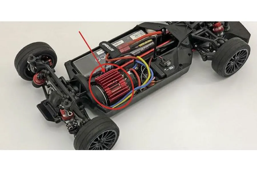Kyosho Red Aluminium Motor Heat Sink image 61009