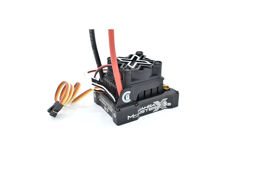 Castle Creations 1520-1650Kv 4-Pole Sensored Brushless Motor &amp;amp; Mamba Monster X Waterproof 8S ESC Combo image 61020