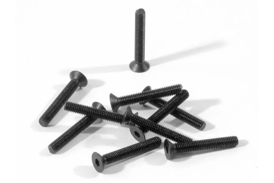 HPI 3x20mm Fine Thread Countersunk Head Screws 10Pcs image 6104