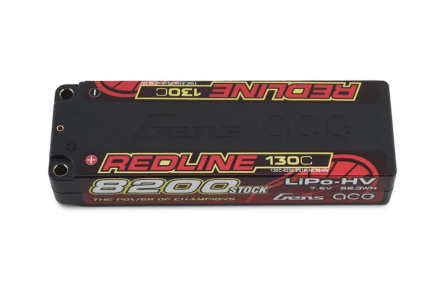 Gens Ace Redline 7.6v 8200mAh 130C HV Hard Case LiPo Battery image 61033