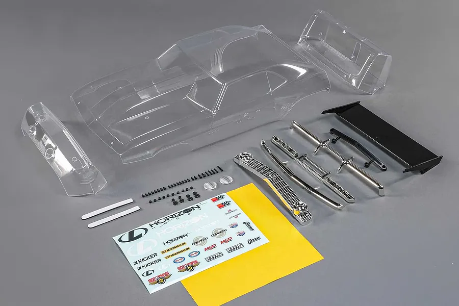 Losi 1/10 69 Camaro 22S Drag Car Clear Unpainted Body Shell image 61036