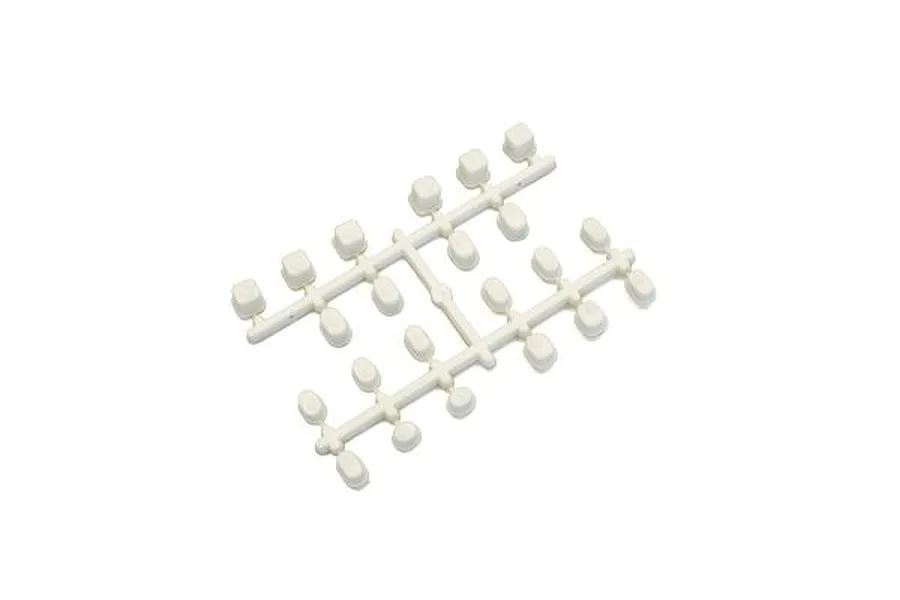 Kyosho White Suspension Arm Pin Brace Insert Bushings Set image 61046