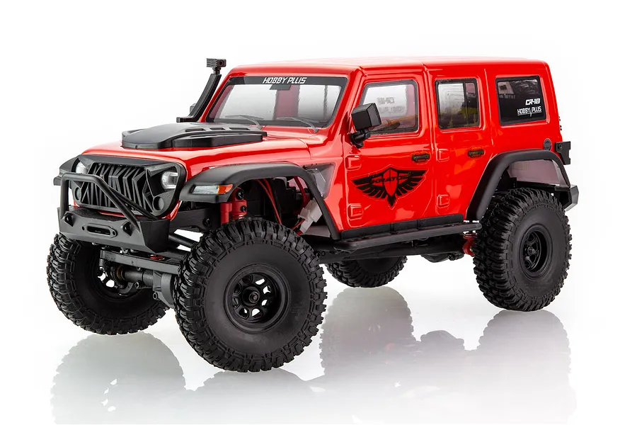 Hobby Plus CR-18 Kratos RC Rock Crawler Electric 4WD 1/18 Scale RTR - Red image 61082