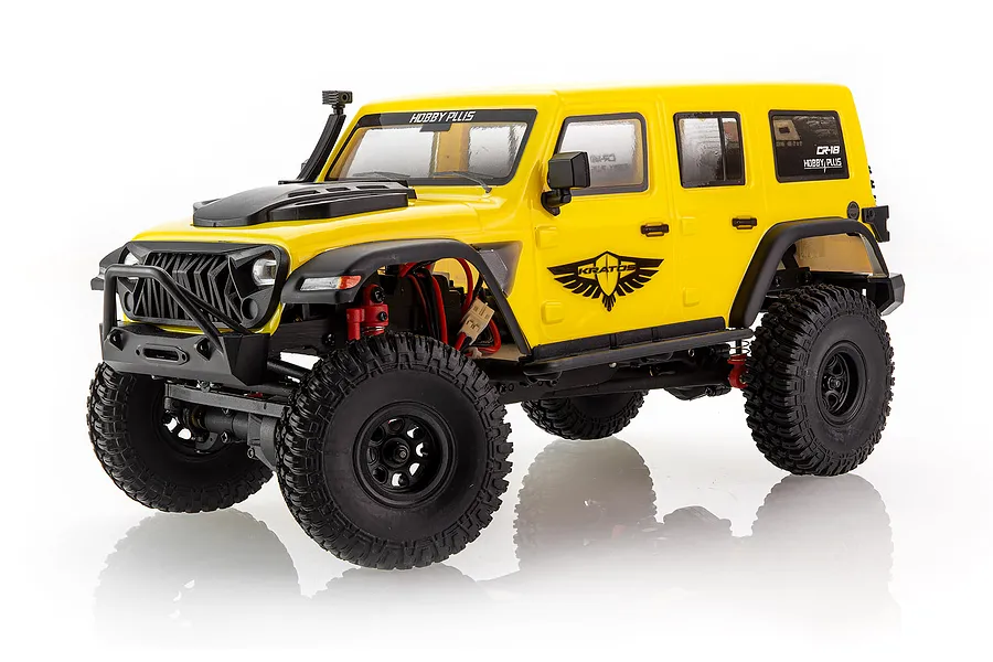 Hobby Plus CR-18 Kratos RC Rock Crawler Electric 4WD 1/18 Scale RTR - Yellow image 61089
